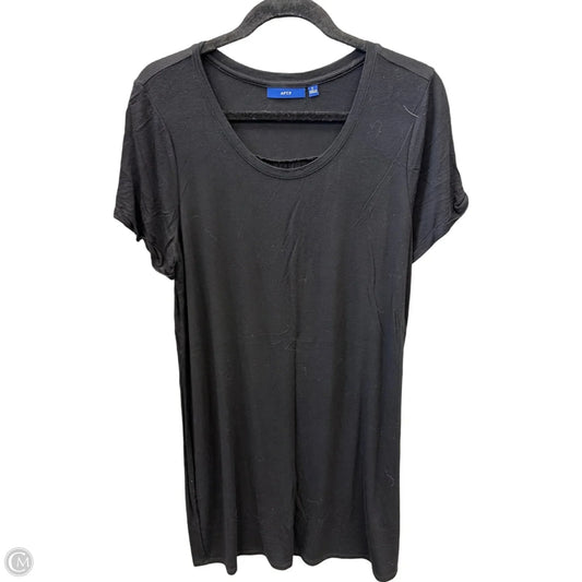 Dress Casual Midi By Apt 9 In Black, Size: L