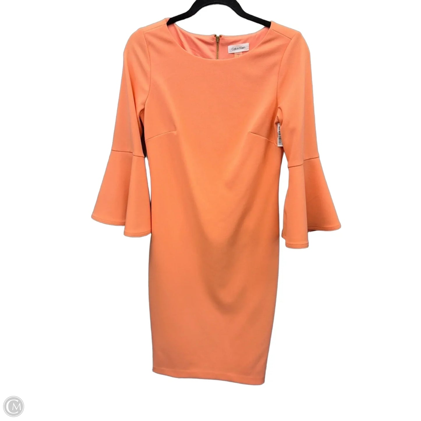 Dress Work By Calvin Klein In Coral, Size: S