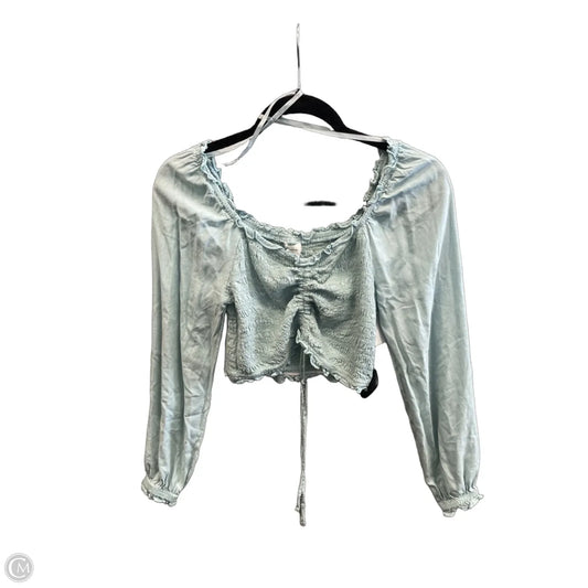 Top Long Sleeve By Japna In Blue, Size: M