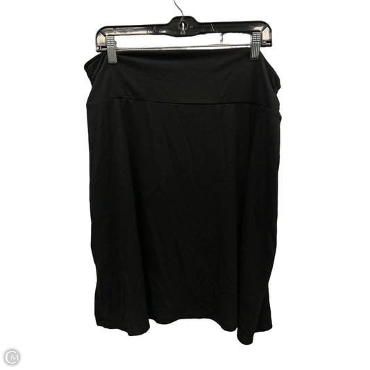 Skirt Midi By Faded Glory In Black, Size: 16