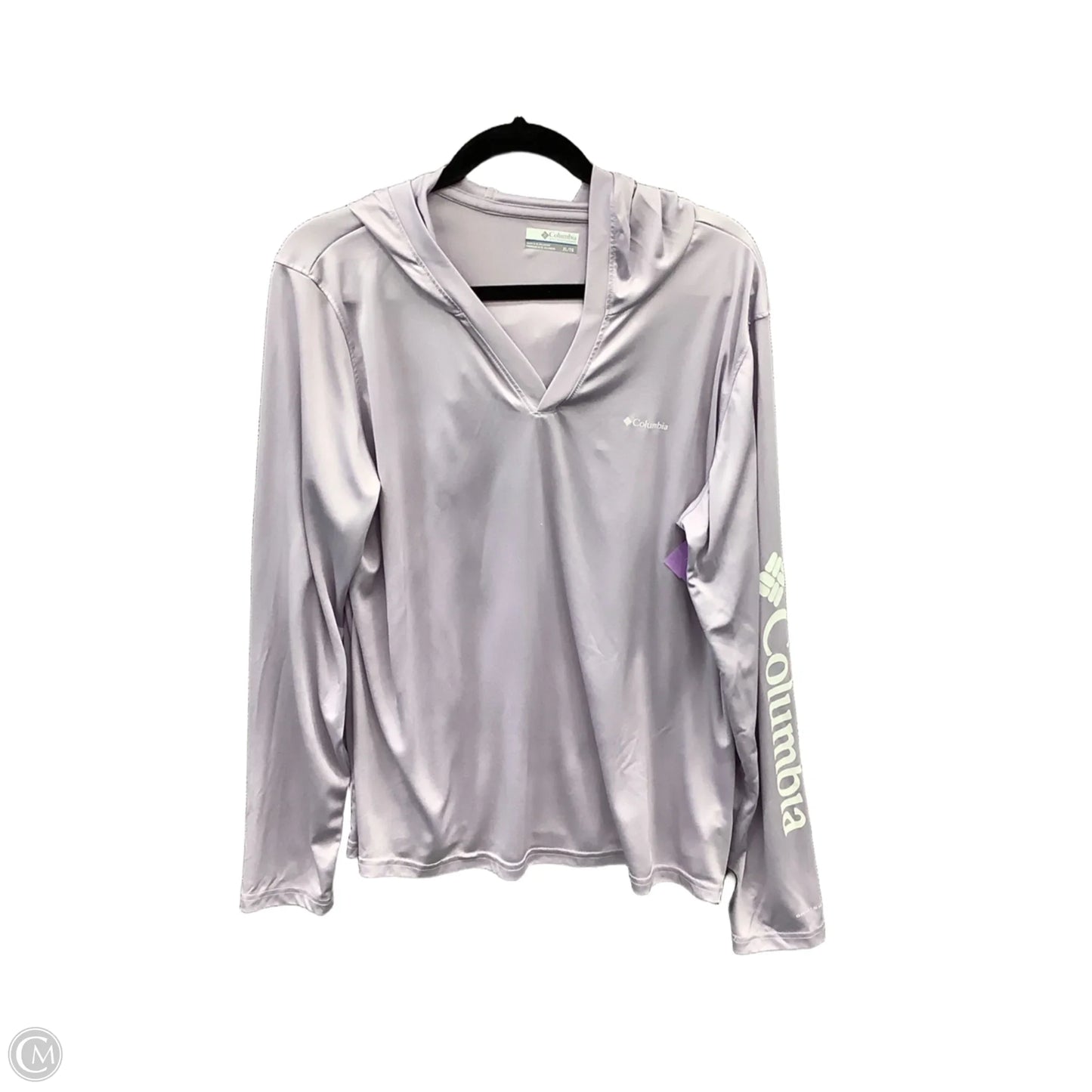 Athletic Top Long Sleeve Hoodie By Columbia In Purple, Size: Xl