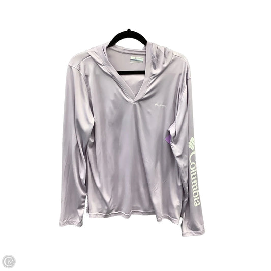 Athletic Top Long Sleeve Hoodie By Columbia In Purple, Size: Xl