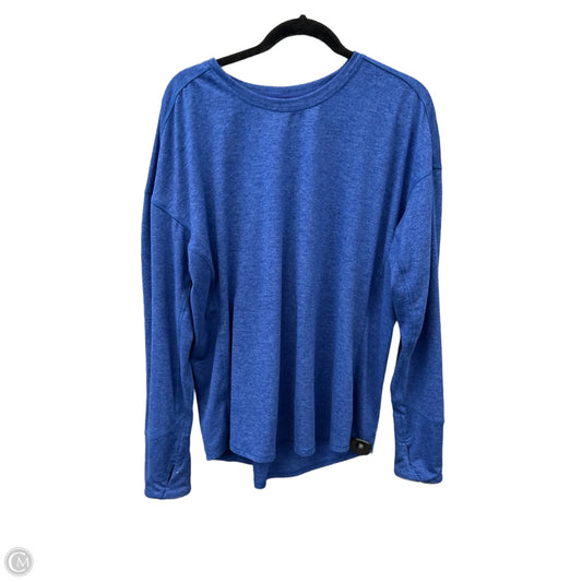 Athletic Top Long Sleeve Crewneck By Avia In Blue, Size: 3x