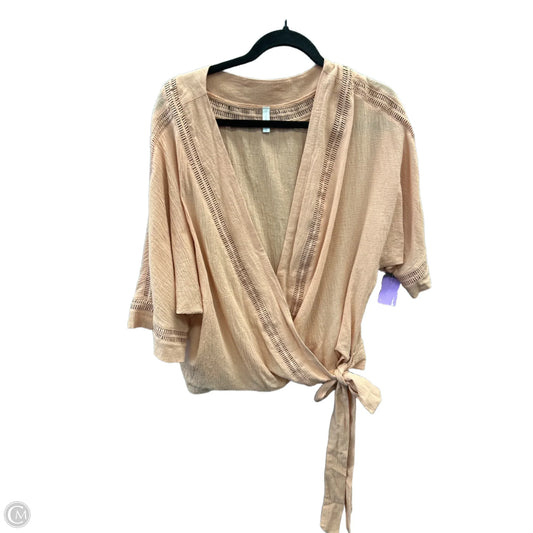 Top Short Sleeve By Pink Blush In Pink, Size: M