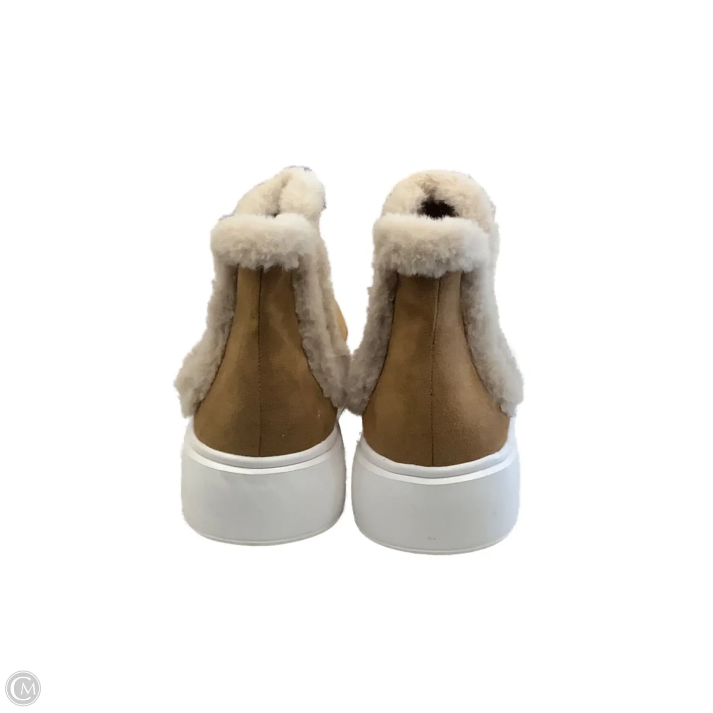 Boots Ankle Flats By Nine West In Gold, Size: 9