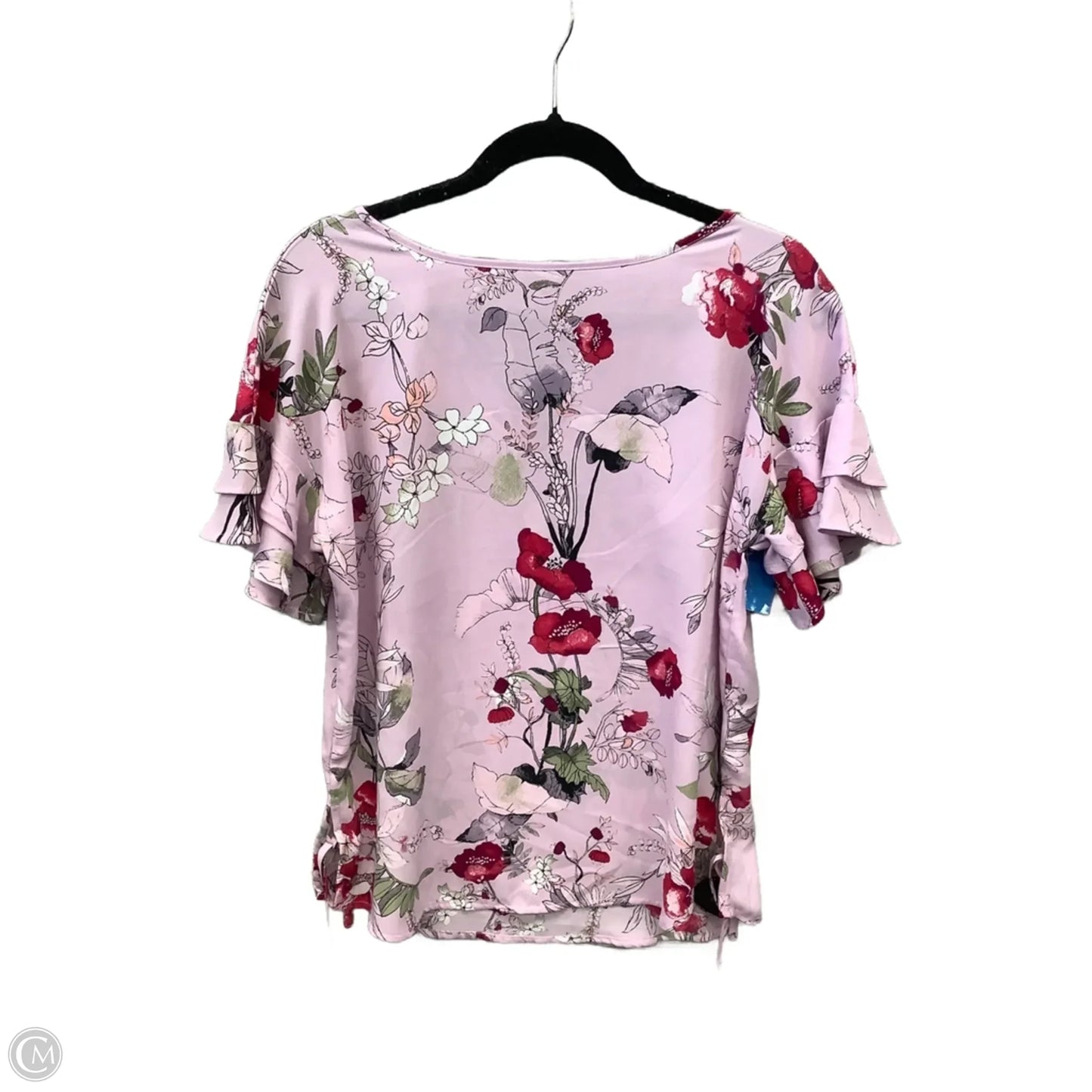 Top Short Sleeve By Maurices In Purple, Size: M