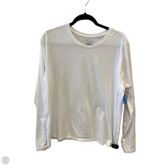 Top Long Sleeve By Time And Tru In White, Size: Xl