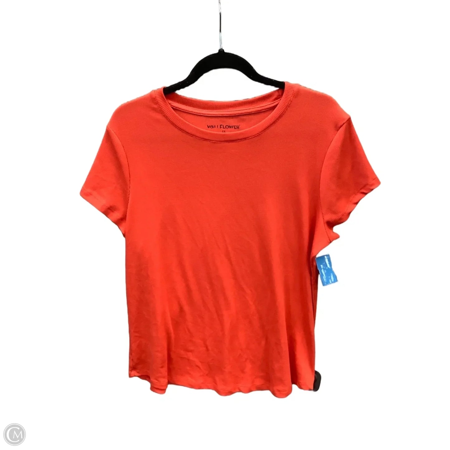 Top Short Sleeve By Wallflower In Orange, Size: 1x