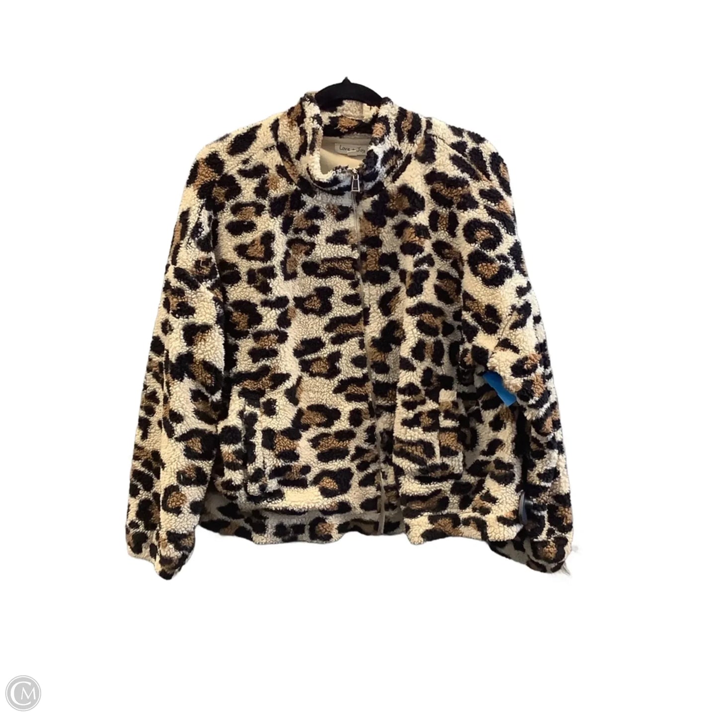 Jacket Fleece By Clothes Mentor In Animal Print, Size: 2x