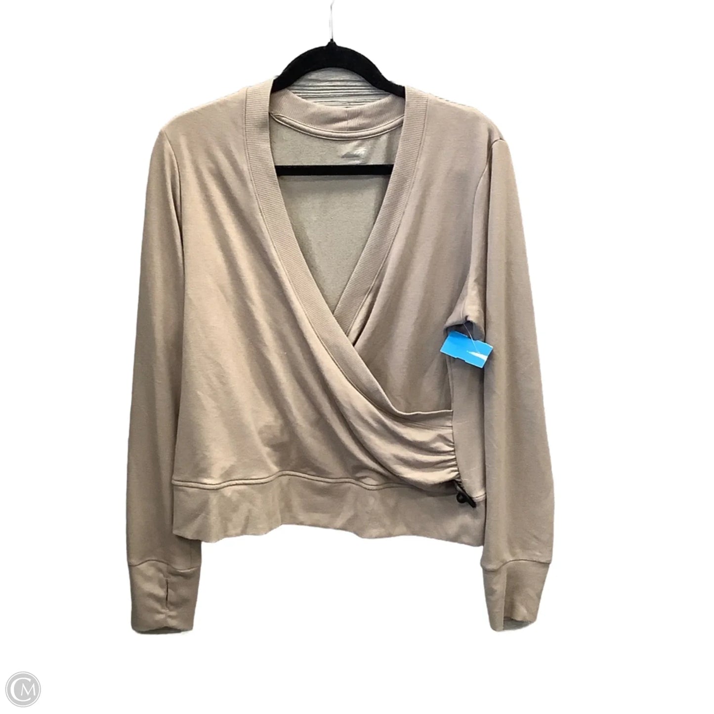 Athletic Top Long Sleeve Crewneck By Avia In Brown, Size: L