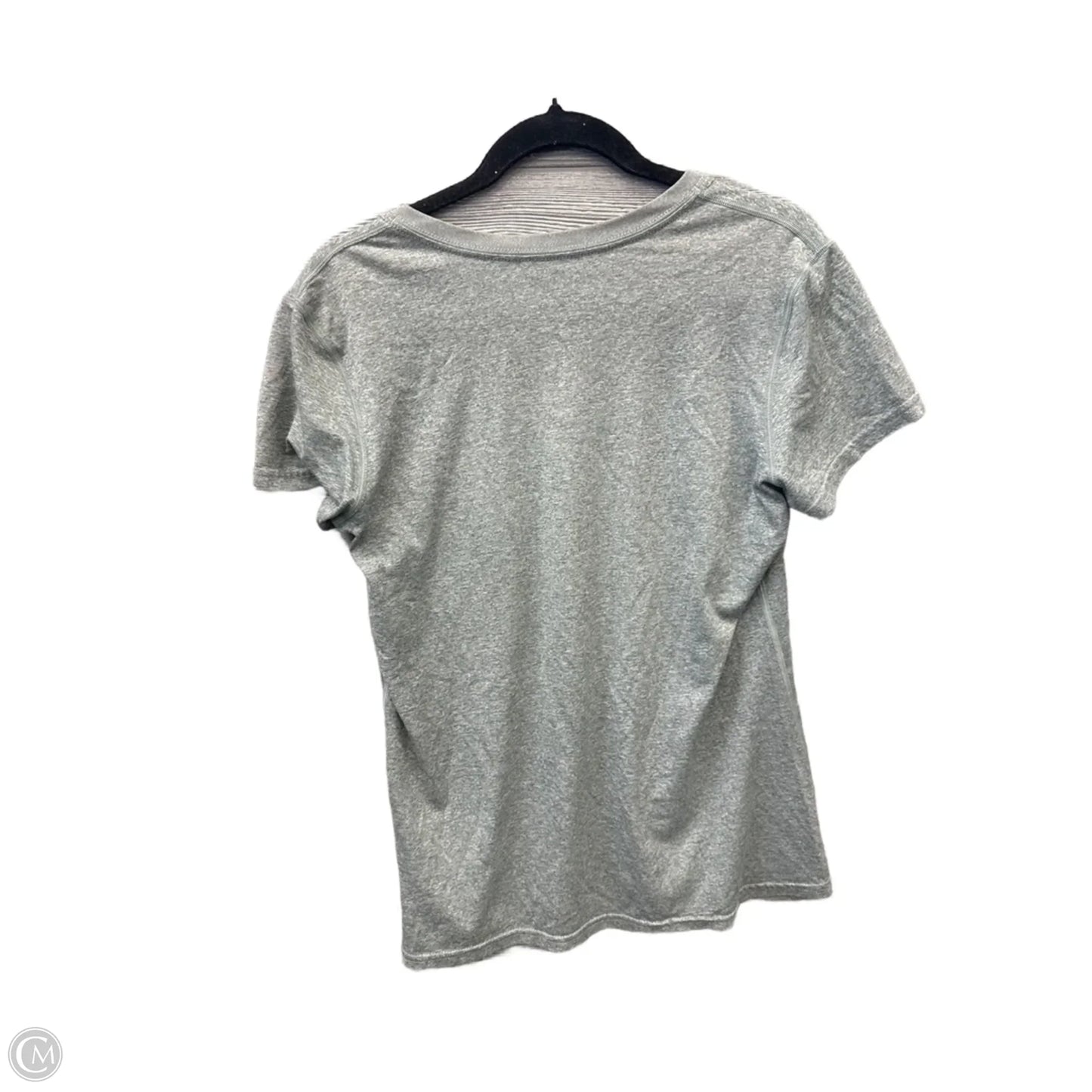 Athletic Top Short Sleeve By Nike Apparel In Grey, Size: L