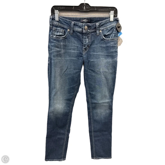 Jeans Straight By Silver In Blue Denim, Size: 2
