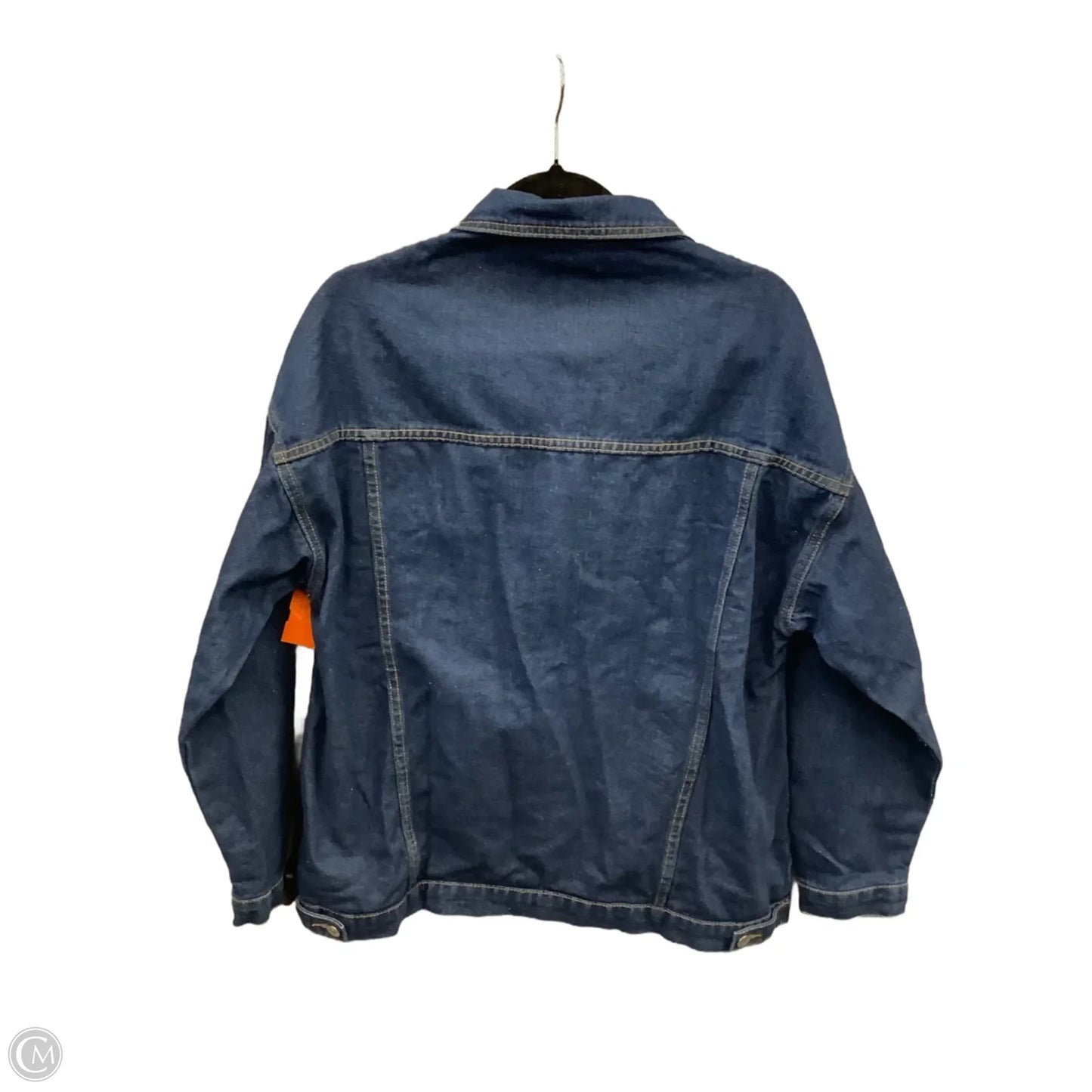 Jacket Denim By Clothes Mentor In Blue Denim, Size: L