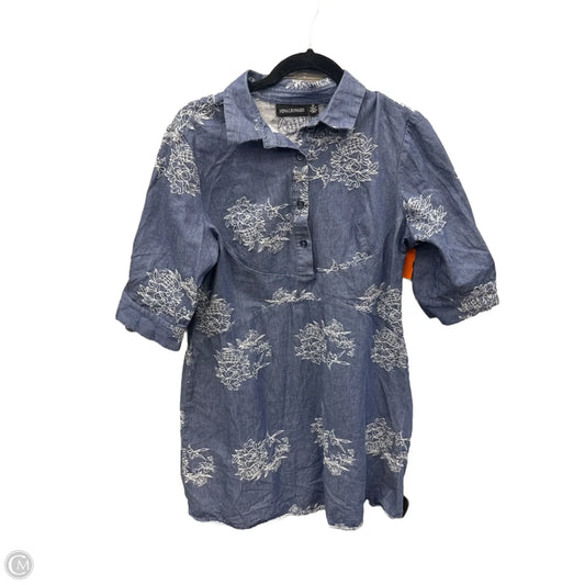 Dress Casual Short By Clothes Mentor In Blue, Size: L