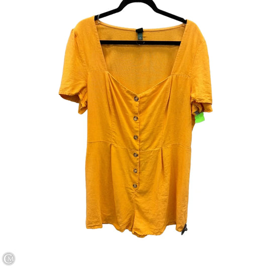Romper By Wild Fable In Orange, Size: 2x