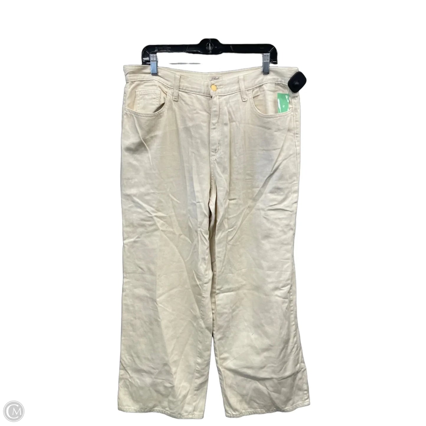 Jeans Wide Leg By Universal Thread In Cream, Size: 14