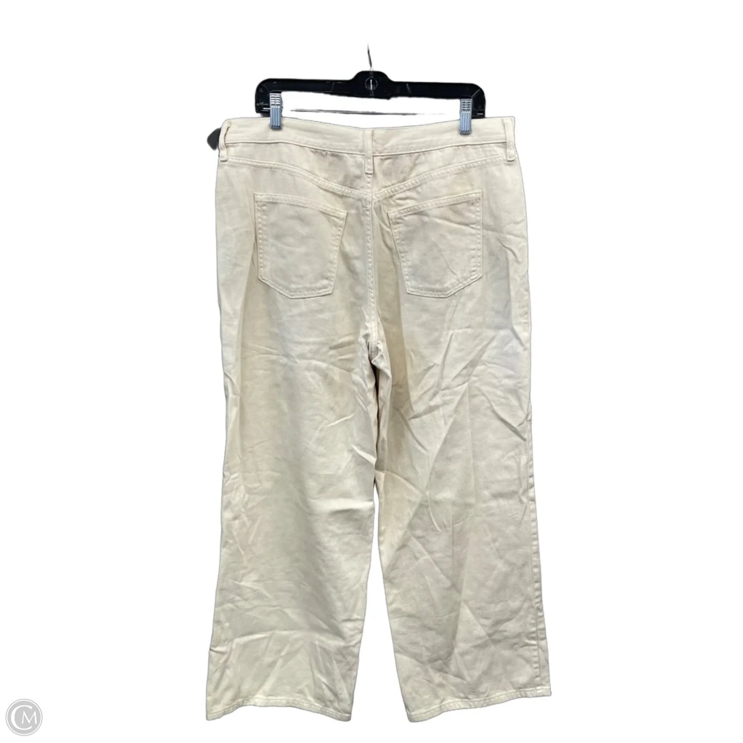 Jeans Wide Leg By Universal Thread In Cream, Size: 14