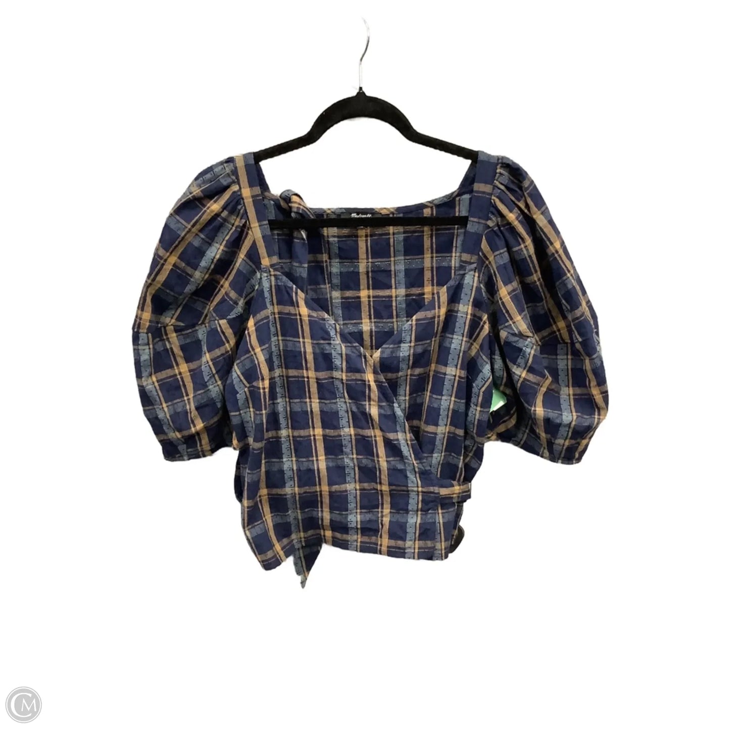 Top Short Sleeve By Madewell In Blue, Size: L