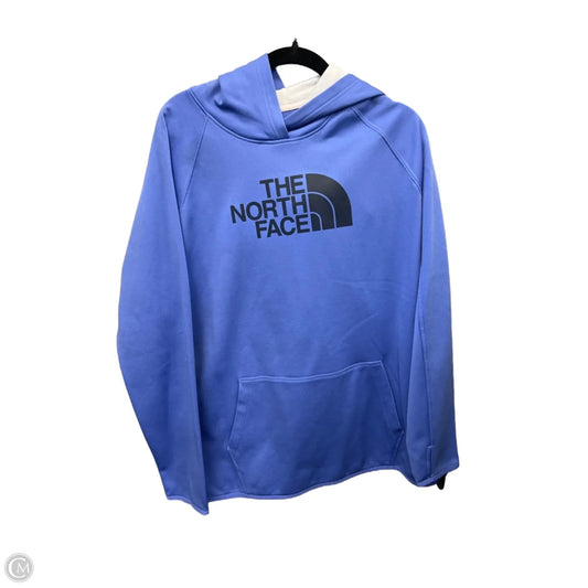 Athletic Top Long Sleeve Hoodie By The North Face In Purple, Size: Xl