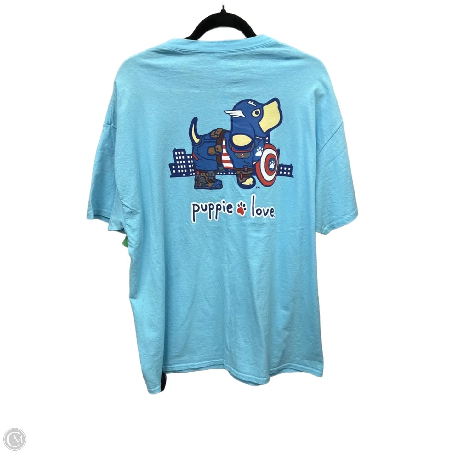 Top Short Sleeve By Clothes Mentor In Blue, Size: Xl