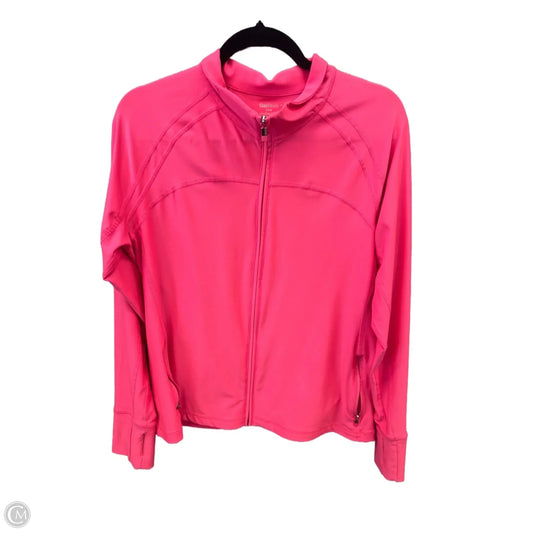 Athletic Top Long Sleeve Collar By Gap In Pink, Size: Xlp