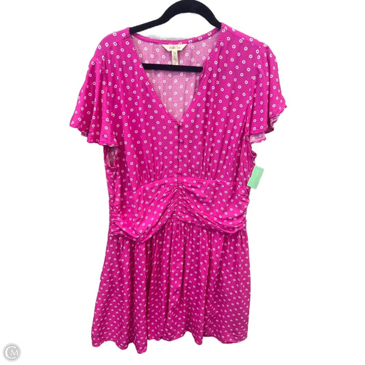 Dress Casual Short By Matilda Jane In Pink, Size: Xxl