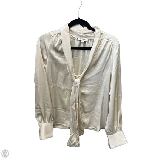 Top Long Sleeve By Francesca's In Cream, Size: L