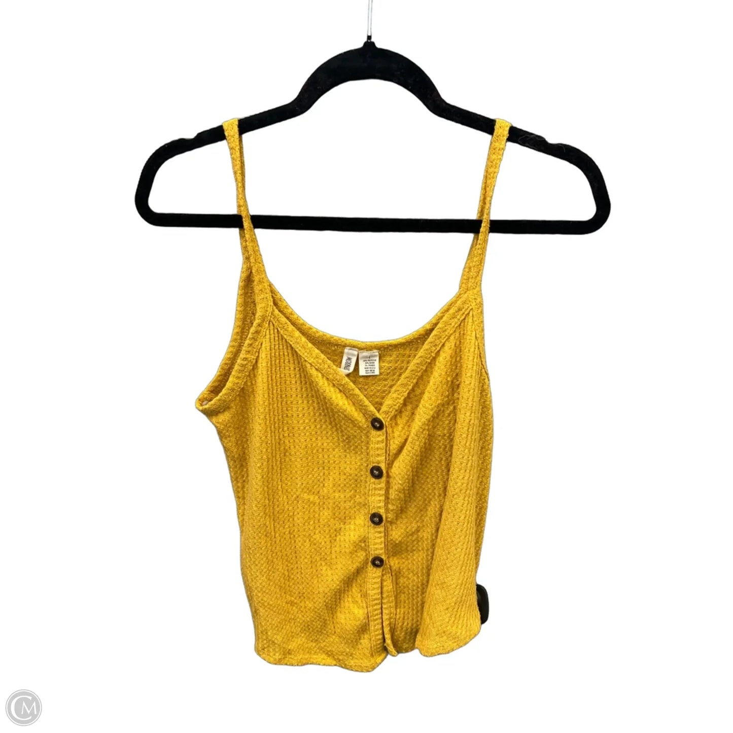 Top Sleeveless By Clothes Mentor In Yellow, Size: L