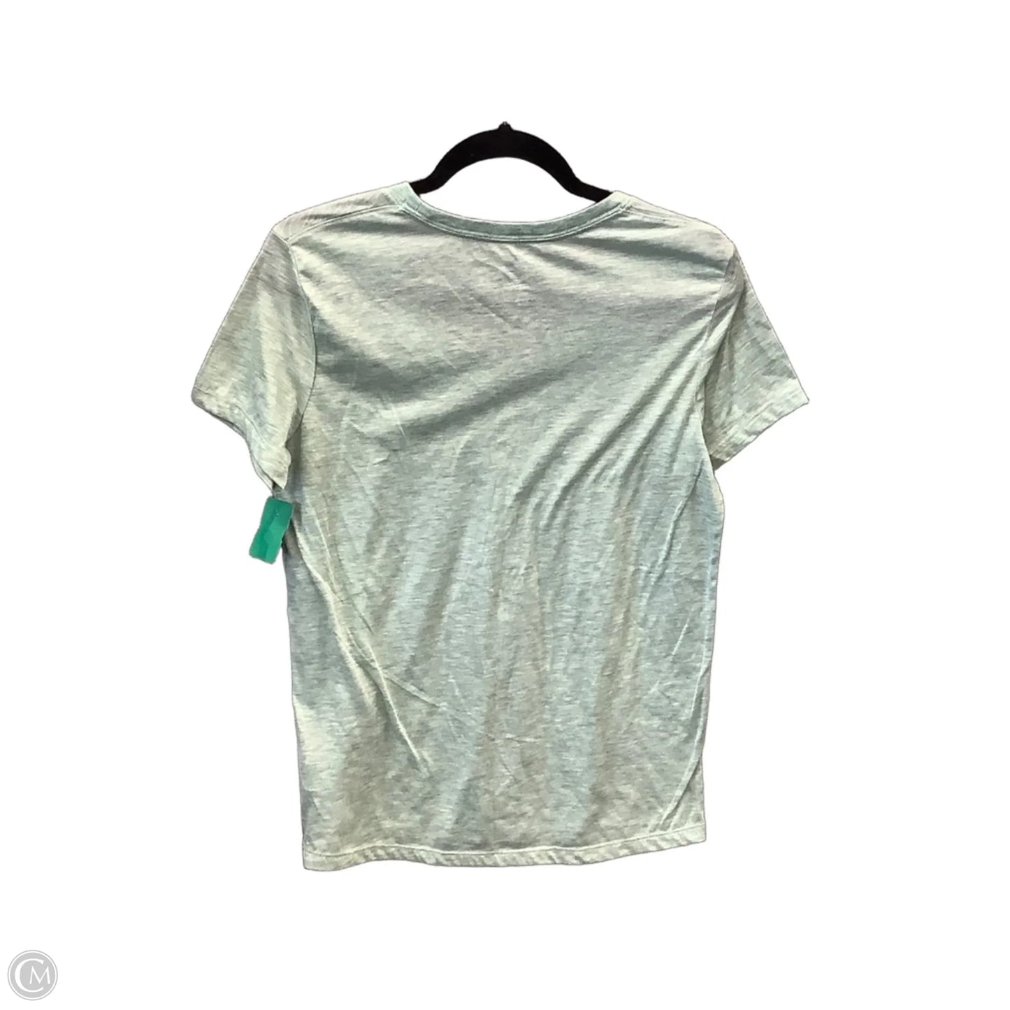 Athletic Top Short Sleeve By Nike In Green, Size: M