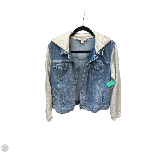 Jacket Denim By Style And Co Collection Women In Blue Denim, Size: L