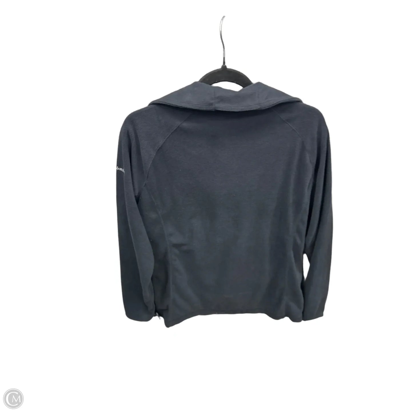 Athletic Top Long Sleeve Collar By Columbia In Black, Size: L