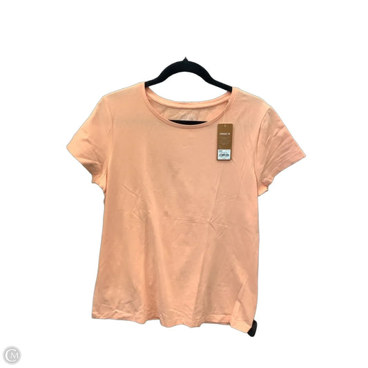 Top Short Sleeve By Sonoma In Orange, Size: L