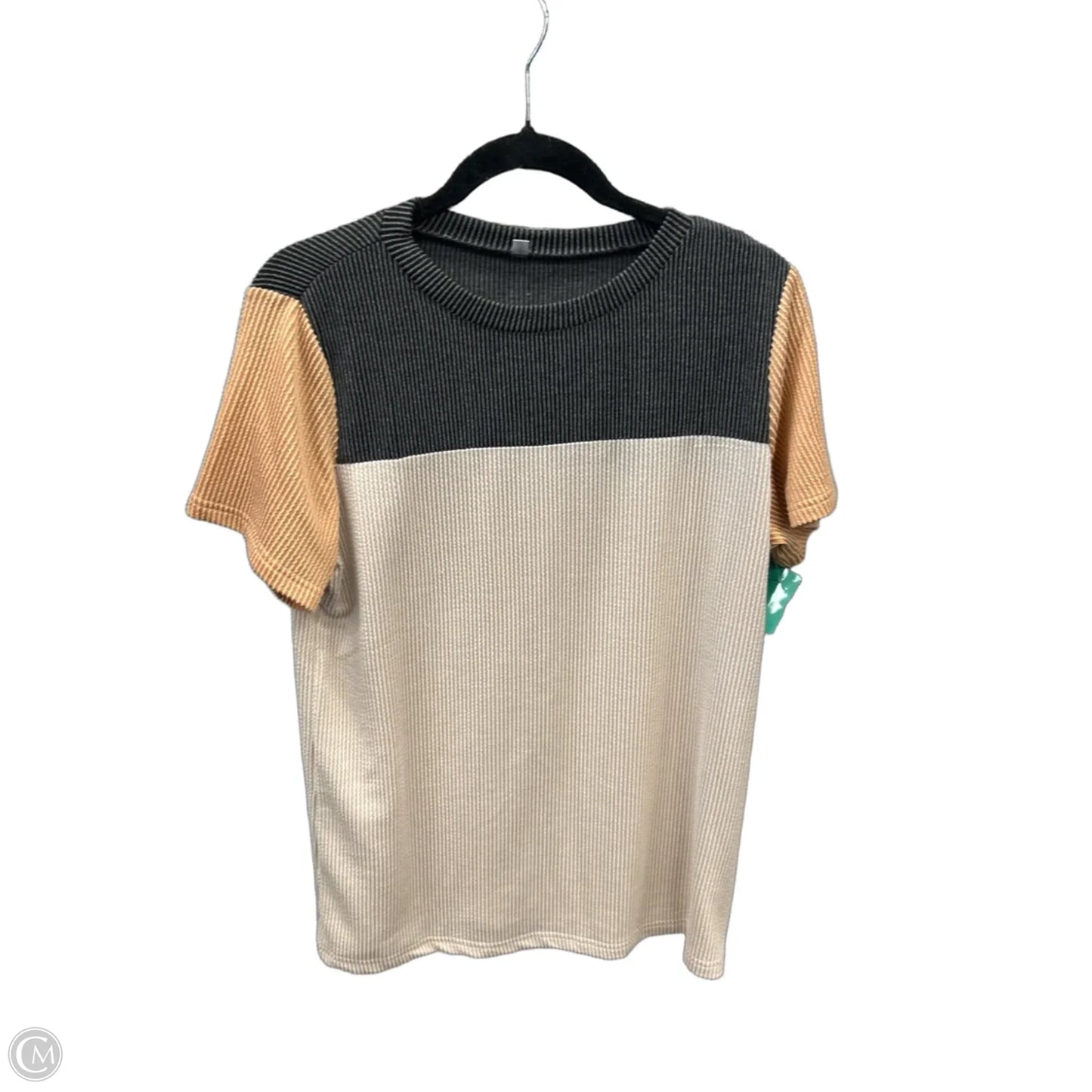 Top Short Sleeve By Clothes Mentor In Brown, Size: M