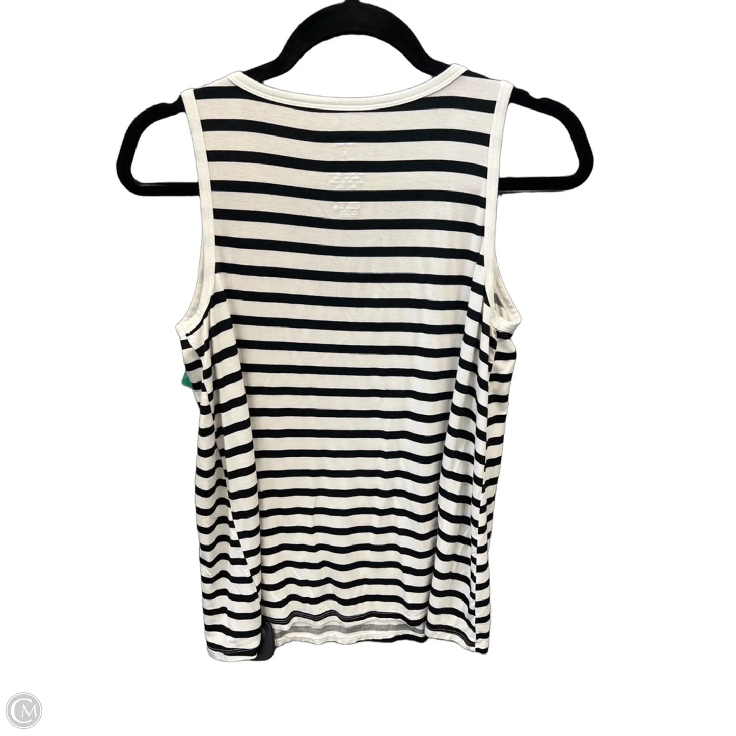 Top Sleeveless By Nine West In Striped Pattern, Size: S
