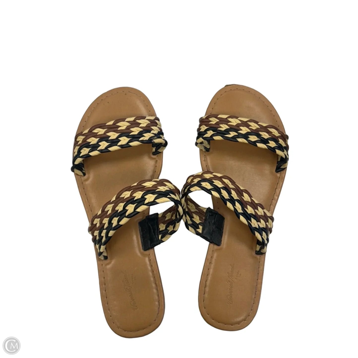 Sandals Flats By Universal Thread In Brown, Size: 8