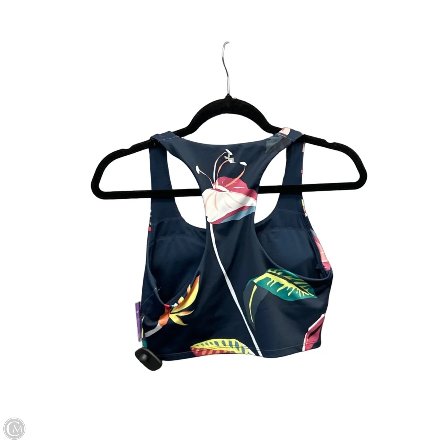 Swimsuit Top By Joy Lab In Floral Print, Size: M