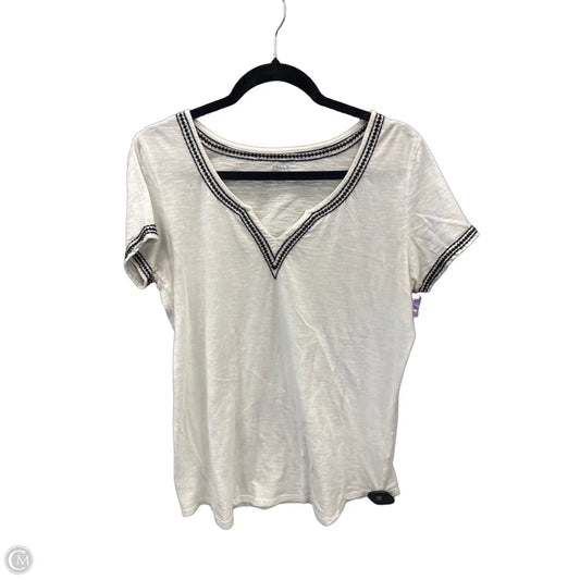 Top Short Sleeve By Falls Creek In White, Size: M