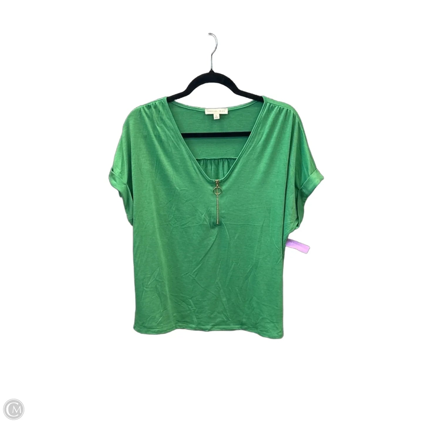 Top Short Sleeve By Clothes Mentor In Green, Size: L