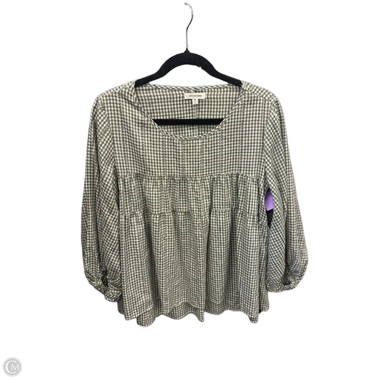 Top Long Sleeve By Max Studio In Green, Size: M