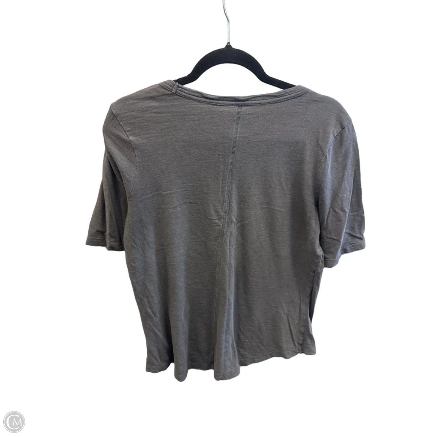 Top Short Sleeve By Banana Republic In Grey, Size: M