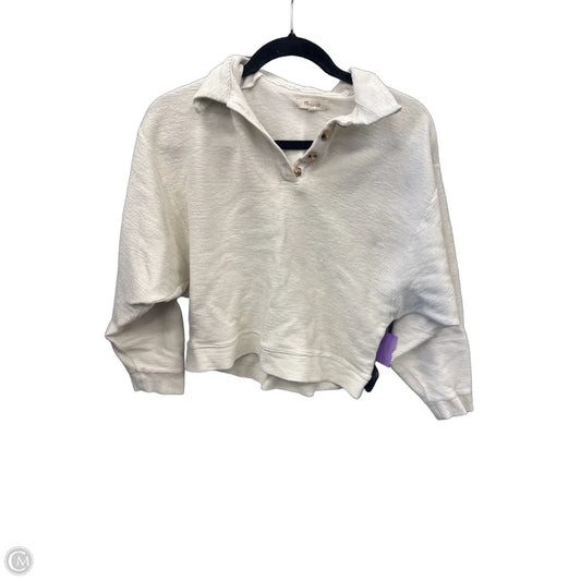 Top Long Sleeve By Madewell In Cream, Size: M