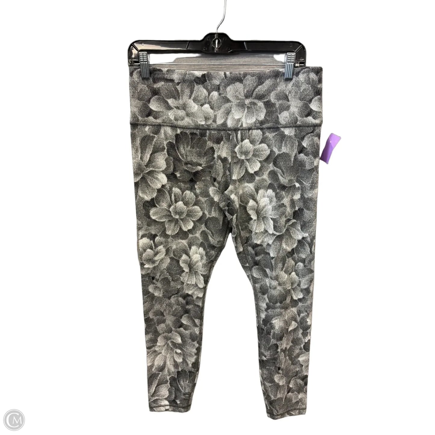 Athletic Leggings By Athleta In Grey, Size: L