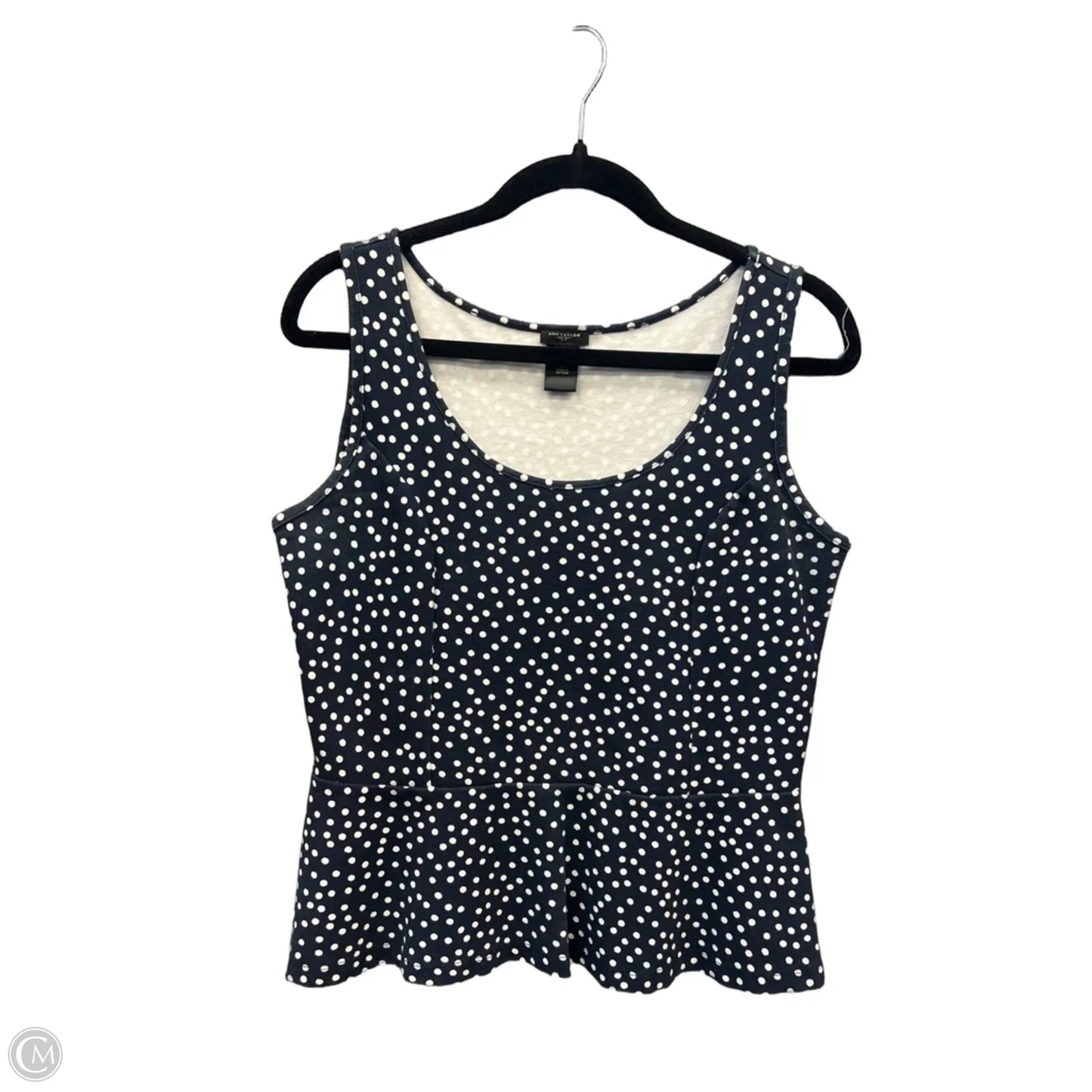 Top Sleeveless By Ann Taylor In Navy, Size: M