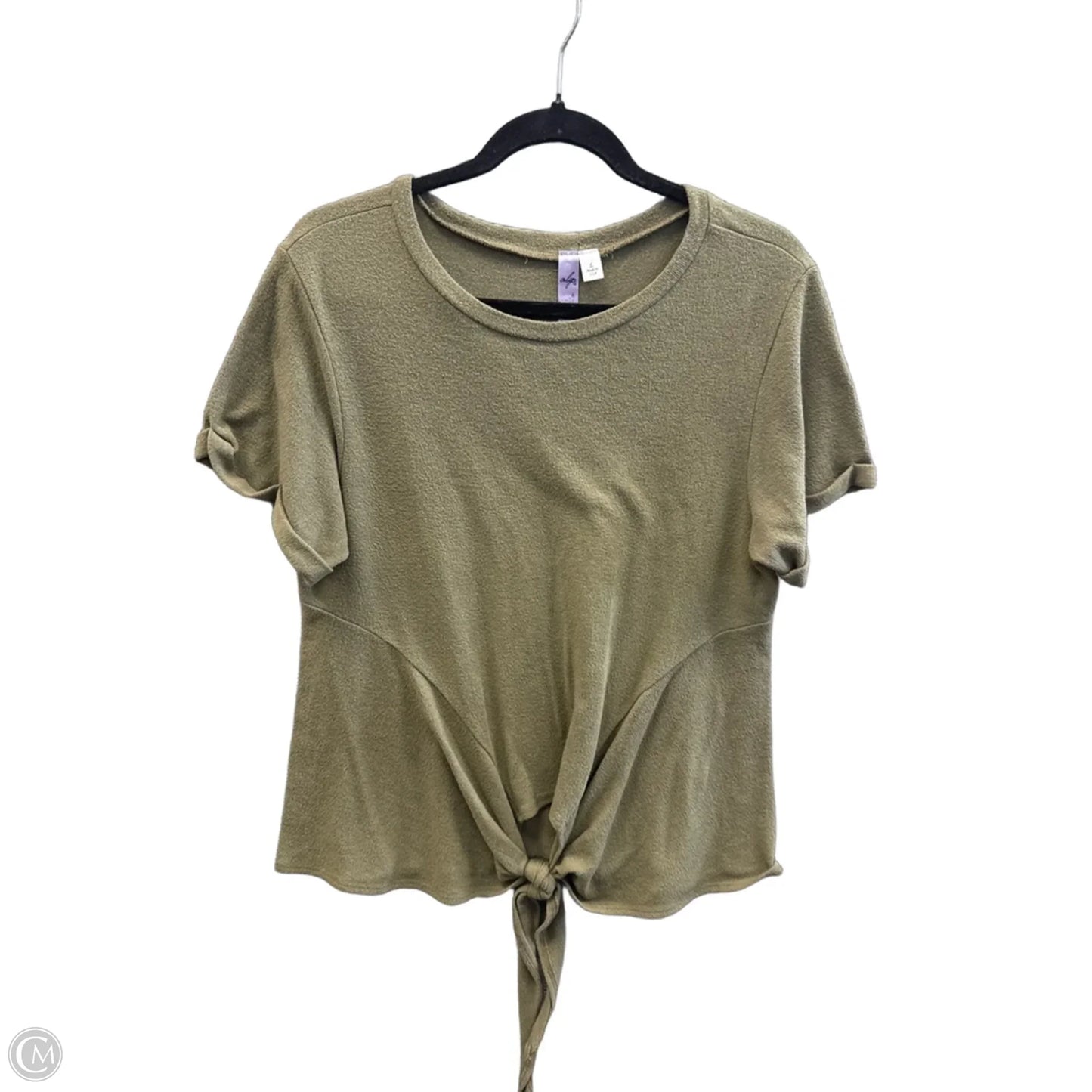 Top Short Sleeve By Alya In Green, Size: L