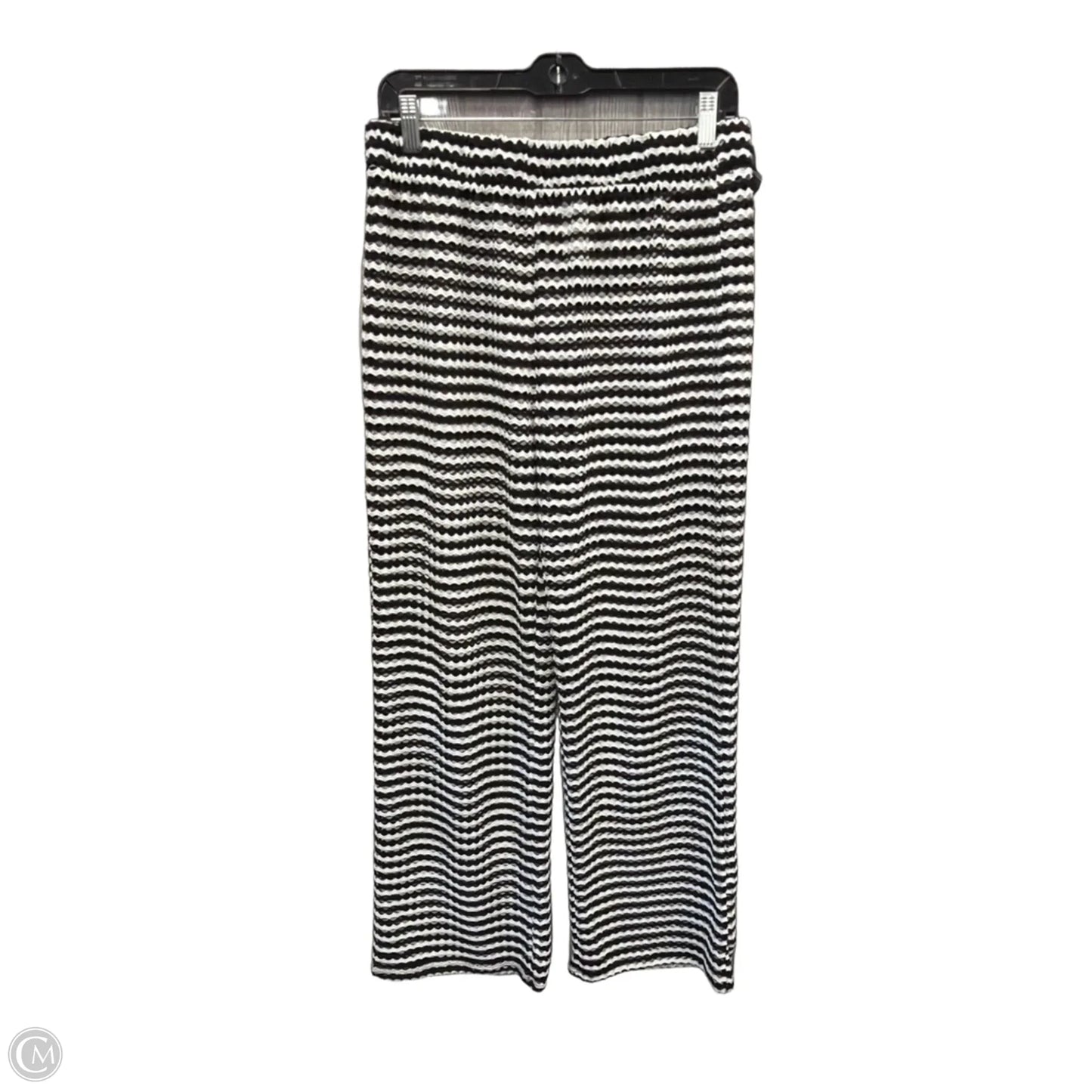 Swimwear Cover-up By Time And Tru In Black & White, Size: M