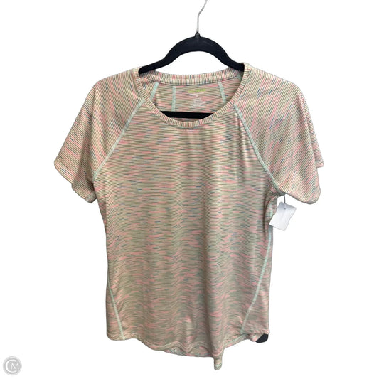 Athletic Top Short Sleeve By Tek Gear In Multi-colored, Size: M