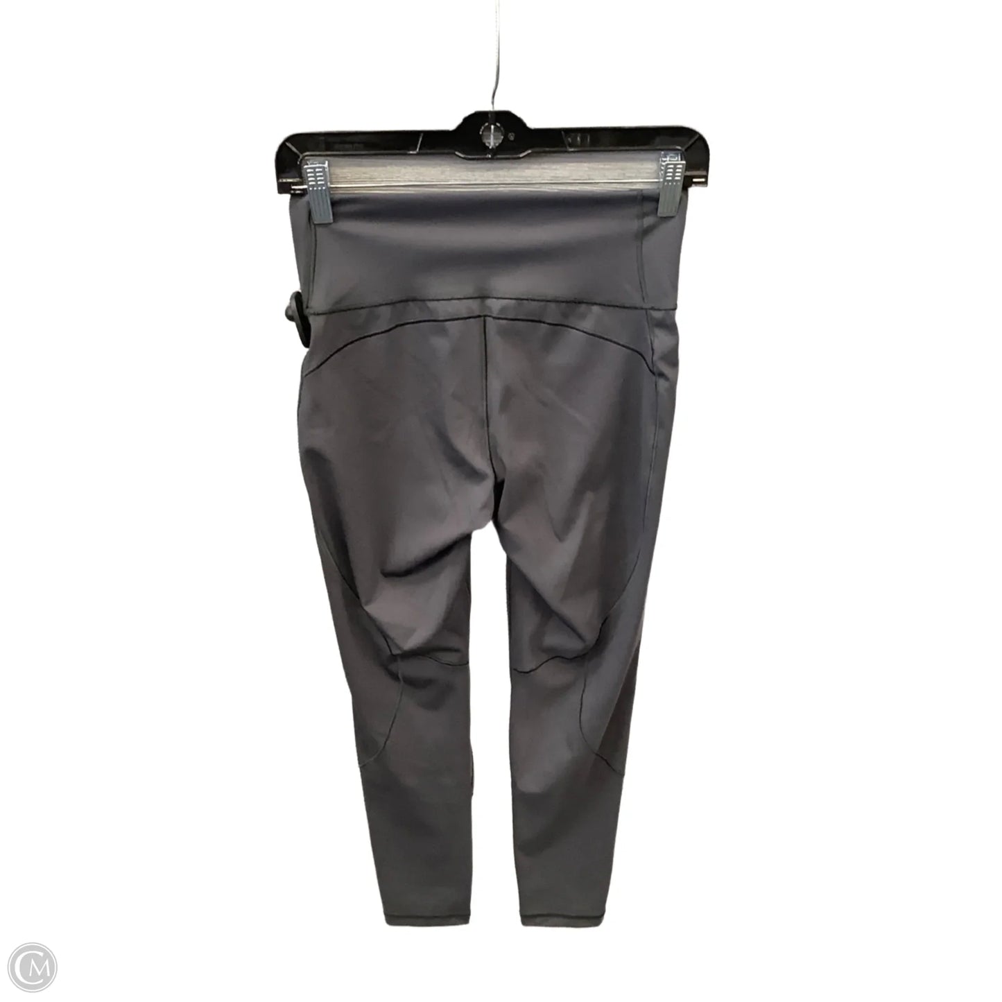 Athletic Leggings By Adidas In Grey, Size: M