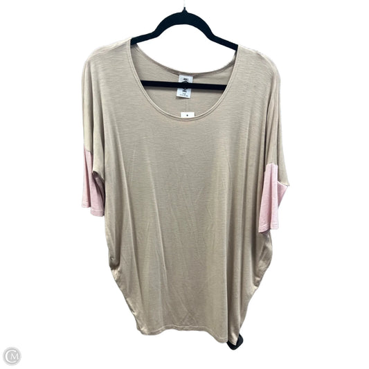 Top 3/4 Sleeve By Agnes & Dora In Brown, Size: S