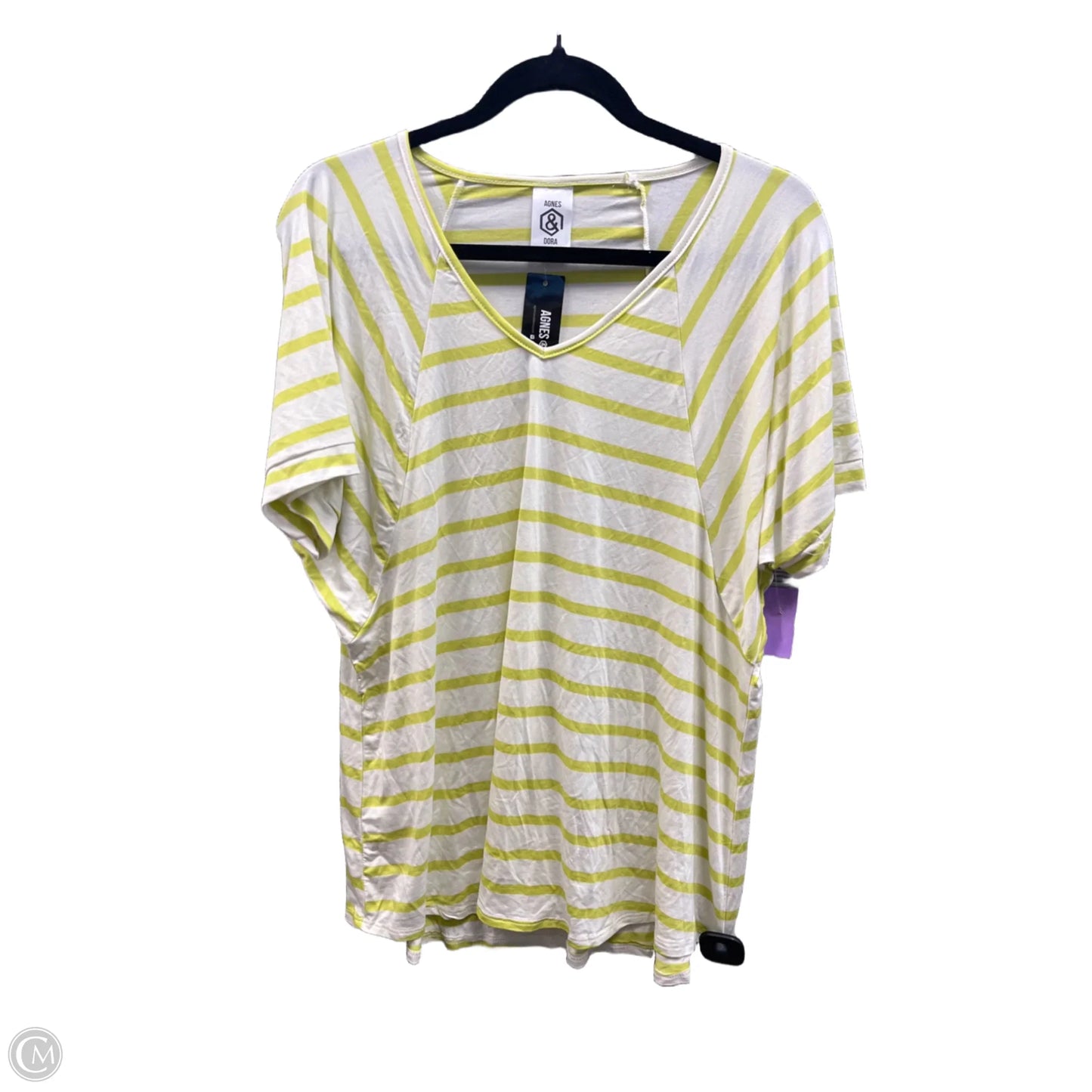 Top Short Sleeve By Agnes & Dora In Green, Size: S