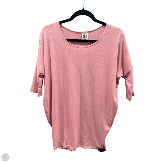 Tunic 3/4 Sleeve By Agnes & Dora In Pink, Size: S